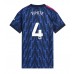 Maillot de foot Arsenal Ben White #4 Extérieur vêtements Femmes 2025-26 Manches Courtes